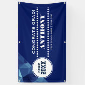 Banderoles Fête de graduation de design géométrique moderne (Vertical)