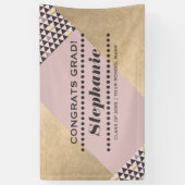 Banderoles Fête de graduation de Motif géométrique moderne (Vertical)