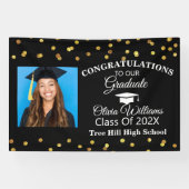 Banderoles Fête de graduation photo moderne et élégant (Horizontal)