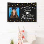Banderoles Fête de graduation photo moderne et élégant (Insitu)
