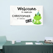 Banderoles Fête de grenouille Premier anniversaire marécage v (Salon professionnel)