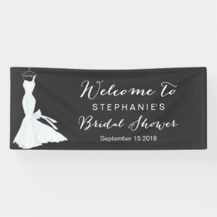 Banderoles Fête de la mariée du tableau de robe de mariage