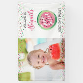 Banderoles Fête de la pastèque du 2e anniversaire de la Sweet (Vertical)