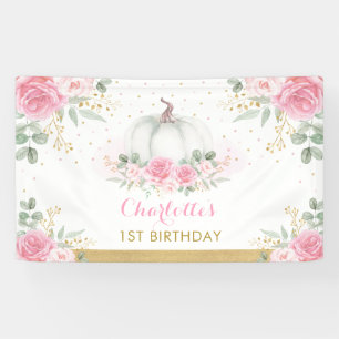 Banderoles Fête de la petite fille Citrouille de la florale