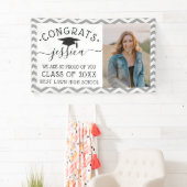 Banderoles Fête de la photo Graduate moderne Chevron (En situation)