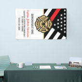 Banderoles Fête de la retraite des pompiers Red Line Drapeau  (Salon professionnel)