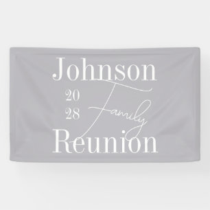 Banderoles Fête de la Réunion familiale moderne personnalisée
