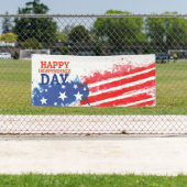 Banderoles fête de l'indépendance heureuse (En situation)