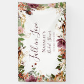 Banderoles Fête de mariage d'automne de bienvenue (Vertical)