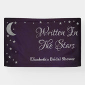 Banderoles Fête de mariage écrite dans les étoiles (Horizontal)