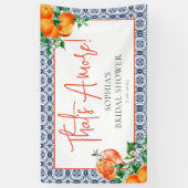 Banderoles Fête de mariage élégante Spritz Orange  (Vertical)