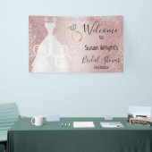 Banderoles Fête de mariage en rose doré (Salon professionnel)