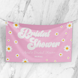 Banderoles Fête de mariage Floral Fleur de marguerite Rétro R