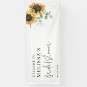 Banderoles Fête de mariage Floral Soleil Eucalyptus Feuillage (Vertical)