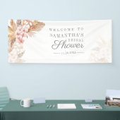 Banderoles Fête de mariage Pampas Herbe Fleurs Roses (Salon professionnel)