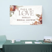 Banderoles Fête de mariage 'Tombez amoureux' aux floraisons a (Salon professionnel)