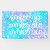 Banderoles Fête de piscine d'eau fêter plage chic moderne (Horizontal)