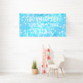 Banderoles Fête de piscine Fête d'été Plage mariage bleu eau (Insitu)