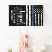 Banderoles Fête de retraite de la police Agent des forces de  (En situation)