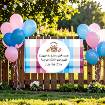 Fête de Révélation du Sexe de Bébé Cute Kawaii Bab