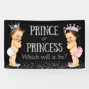 Banderoles Fête de révélation du sexe Prince Princess