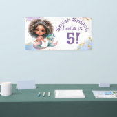 Banderoles Fête de sirène à éclaboussures Anniversaire (Salon professionnel)