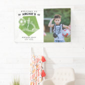 Banderoles Fête de soccer Jour Pitthday Photo Bienvenue (En situation)