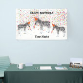 Banderoles Fête de zèbre - Animaux à la fête d'anniversaire (Salon professionnel)