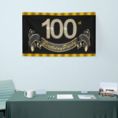 Banderoles Fête des 100 ans (Salon professionnel)