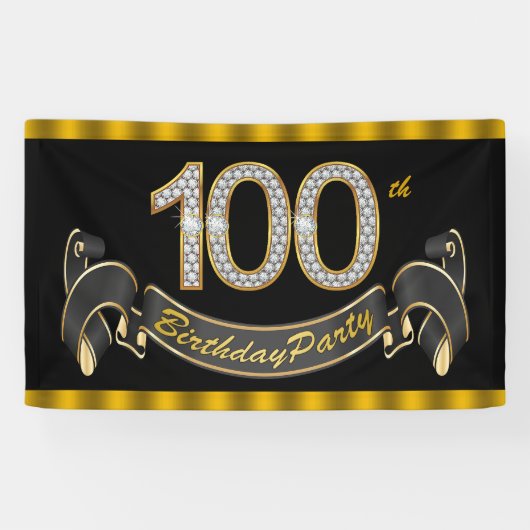 Banderoles Fête des 100 ans (Horizontal)