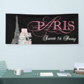 Banderoles Fête des 16 ans de Paris (Salon professionnel)