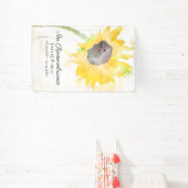 Banderoles Fête des funérailles de tournesol jaune (Insitu)