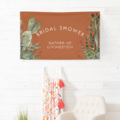 Banderoles Fête des mariées Cactus Terracotta (En situation)