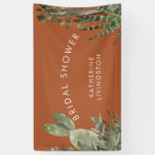 Banderoles Fête des mariées Cactus Terracotta (Vertical)