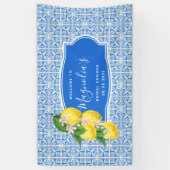 Banderoles Fête des mariées de citron méditerranéen (Vertical)