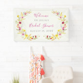 Banderoles Fête des mariées de fleurs d'orchidées violettes r (En situation)