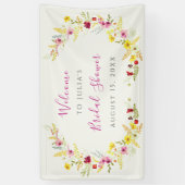 Banderoles Fête des mariées de fleurs d'orchidées violettes r (Vertical)