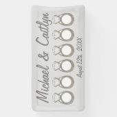 Banderoles Fête des mariées de Mariage de bague Fiançailles d (Verticale)