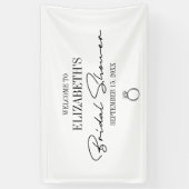 Banderoles Fête des mariées de script moderne Bienvenue (Vertical)