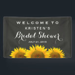 Banderoles Fête des mariées Elégante Sunflower Chalkboard Bie<br><div class="desc">Suite d'invitation de Chalkboard rustique tournesols. Pour plus de personnalisation,  cliquez sur le lien "customiser plus" et utilisez notre outil de conception pour modifier ce modèle. Si vous avez besoin d'aide ou d'articles correspondants,  veuillez me contacter.</div>