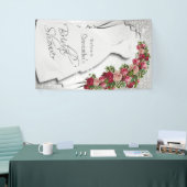 Banderoles Fête des mariées en Parties scintillant blanche (Salon professionnel)