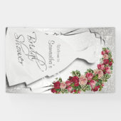 Banderoles Fête des mariées en Parties scintillant blanche (Horizontal)