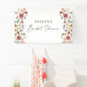 Banderoles Fête des mariées fleur sauvage (En situation)