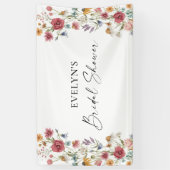 Banderoles Fête des mariées fleur sauvage (Vertical)