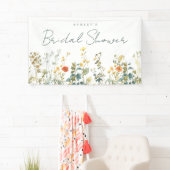 Banderoles Fête des mariées fleur sauvage (En situation)