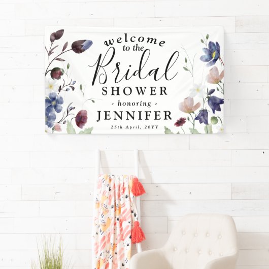 Banderoles Fête des mariées Fleur sauvage Chic Boho (En situation)