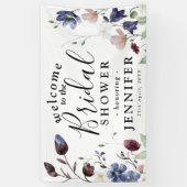 Banderoles Fête des mariées Fleur sauvage Chic Boho (Vertical)