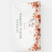 Banderoles Fête des mariées florale automne (Vertical)