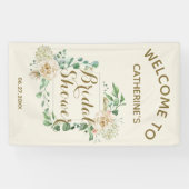 Banderoles Fête des mariées florale classique et élégante (Horizontal)