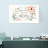 Banderoles Fête des mariées florale de Pêche molle (Salon professionnel)